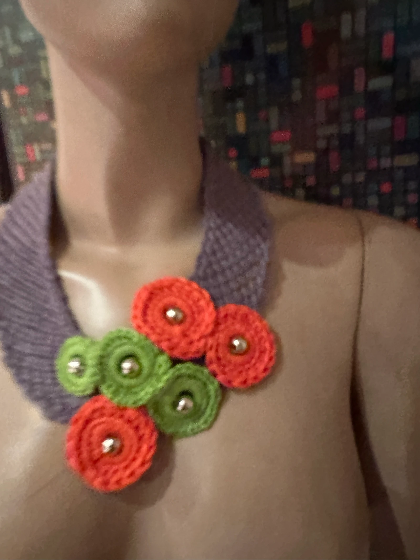 Colar de crochê feito à mão – photo 5
